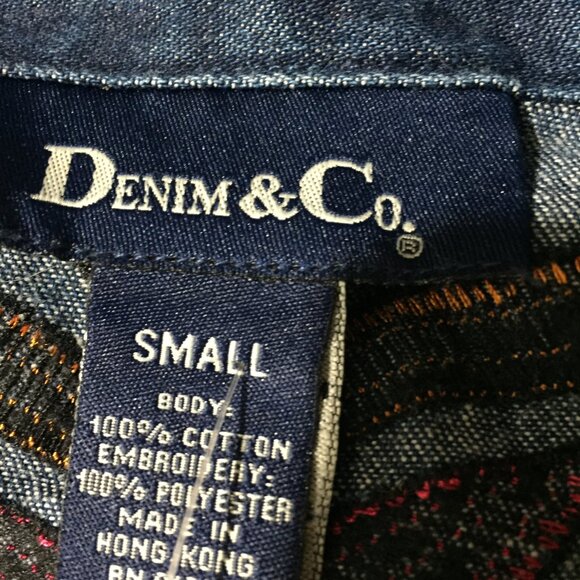 DEINIM & Co. EMBROIDERY FLORAL JACKETS SIZE S - Picture 10 of 11
